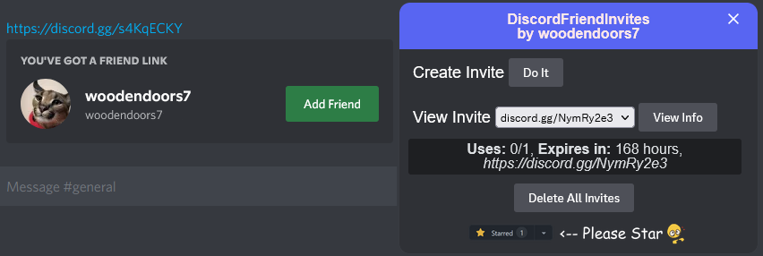 a discord friend invite